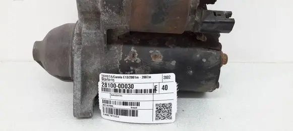 Toyota Corolla E120 E130 Starter motor 281000D030