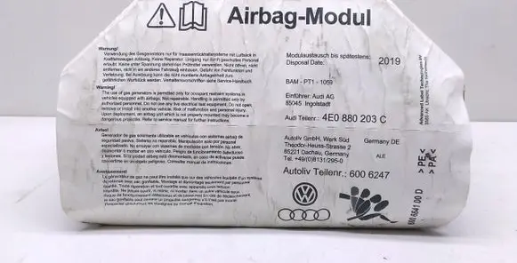 Audi A8 S8 D3 4E Passenger airbag 4E0880203C