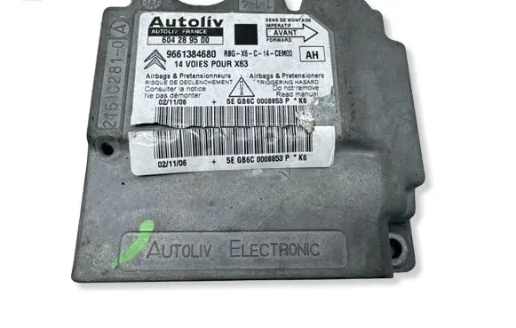 Citroen C6 Airbag control unit/module 604289500 9661384680