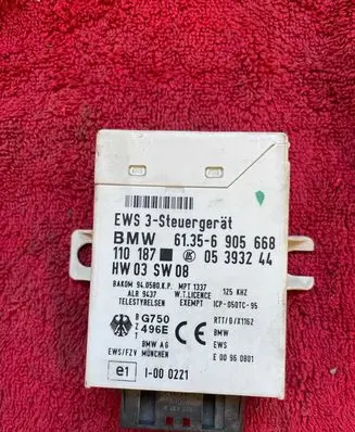 BMW 3 E46 Immobilizer control unit/module 61356905668 05393244 110187