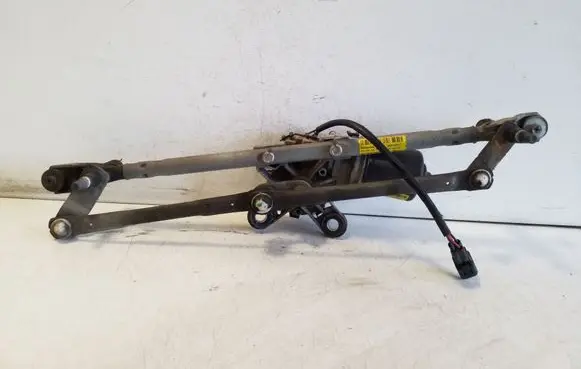Front wiper linkage and motor