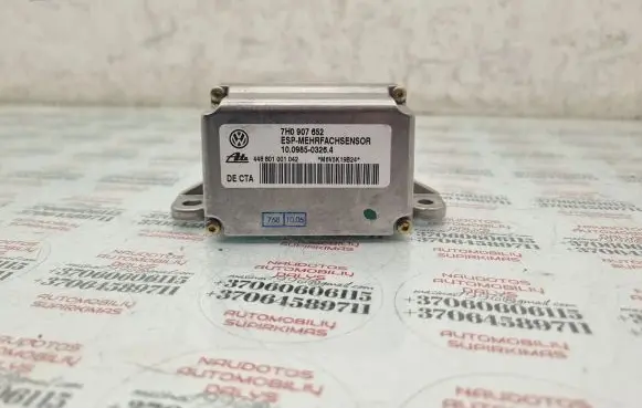 Volkswagen Touareg I ESP acceleration yaw rate sensor 7H0907652