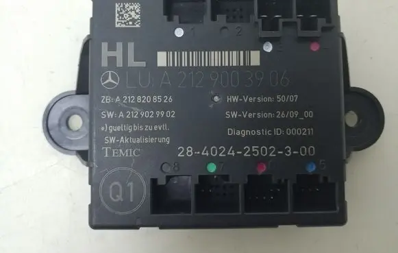 Mercedes-Benz E W212 Door control unit/module A2129003906