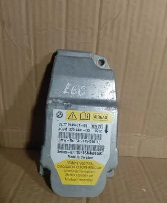BMW 5 E60 E61 Airbag control unit/module 9145401 65779145401 220443125
