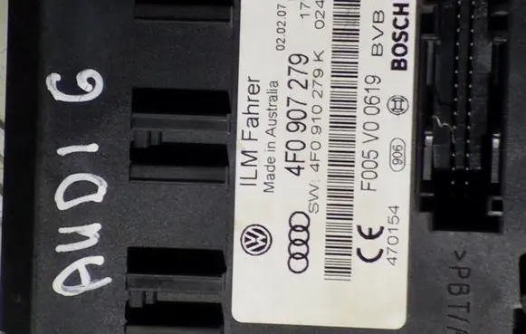 Audi A6 S6 C6 4F Power management control unit 4F0907279 4F0910279K