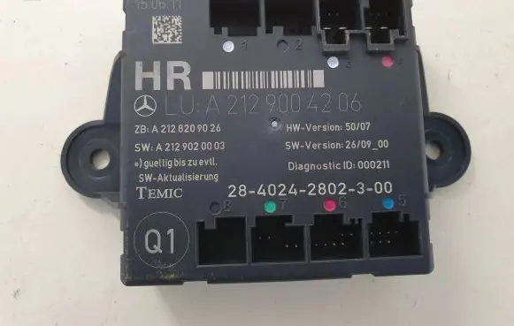 Mercedes-Benz C W204 Door control unit/module A2129004206