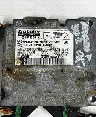Peugeot 307 Airbag control unit/module 9654491180 606877300