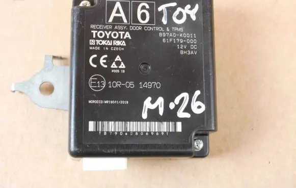 Toyota Yaris XP210 Tire pressure control unit 897A0K0011