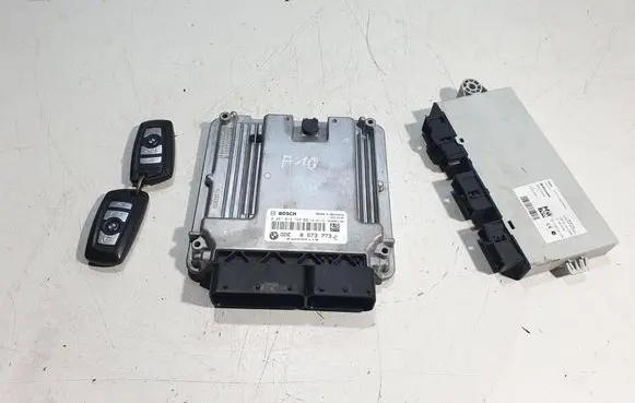 BMW 5 F10 F11 Engine ECU kit and lock set 0281019729 8573773 030092119