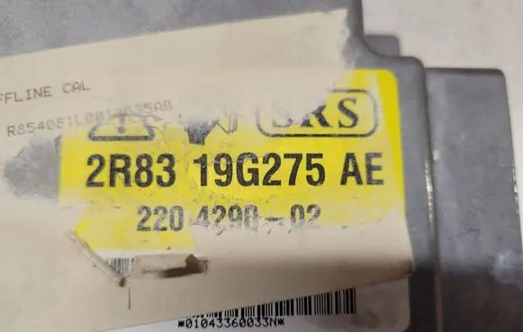 Jaguar S-Type Airbag control unit/module 2R8319G275AE