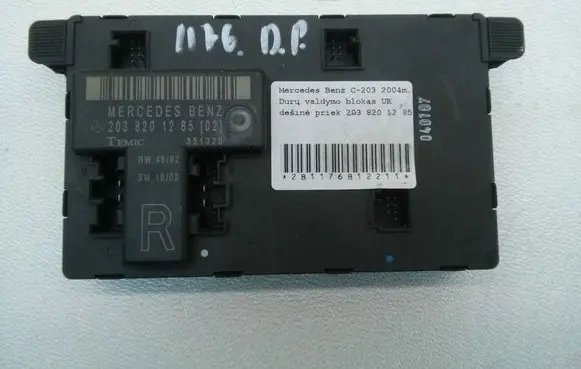 Mercedes-Benz C W203 Door control unit/module A2038201285