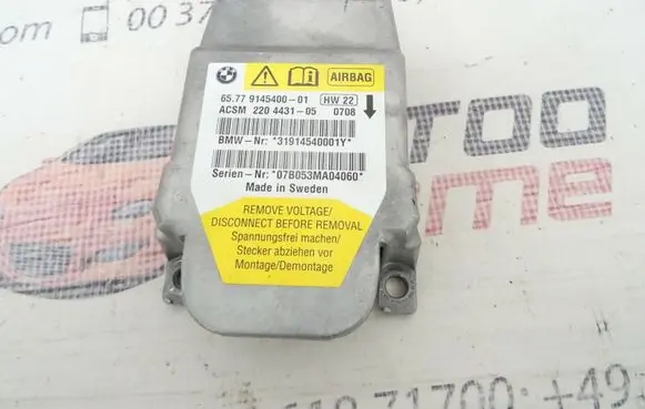 BMW 5 E60 E61 Airbag control unit/module 9145400