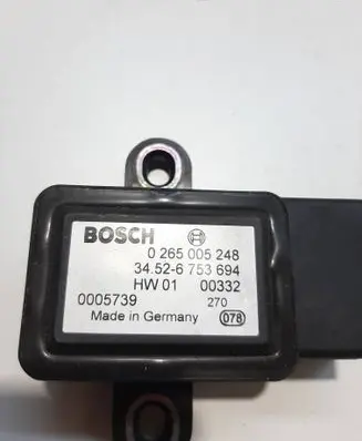 BMW X5 E53 ESP acceleration yaw rate sensor 6753694 0265005248