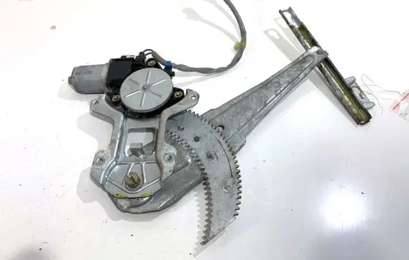 Rear door window regulator with motor