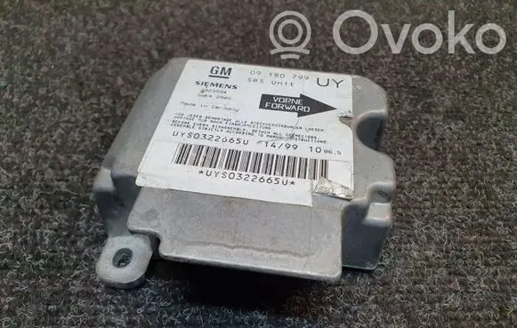 Opel Zafira A Airbag control unit/module 1923594 5WK42905