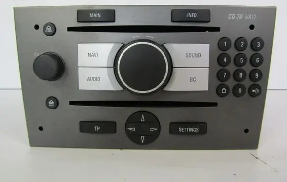 Opel Vectra C HiFi Audio sound control unit 383555646
