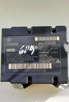 Chrysler Town & Country V Airbag control unit/module 68105432AG 5WY89350 T01JF040300539