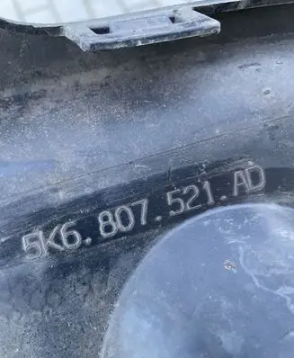 Volkswagen Golf VI Rear bumper lower part trim 5K6807521AD