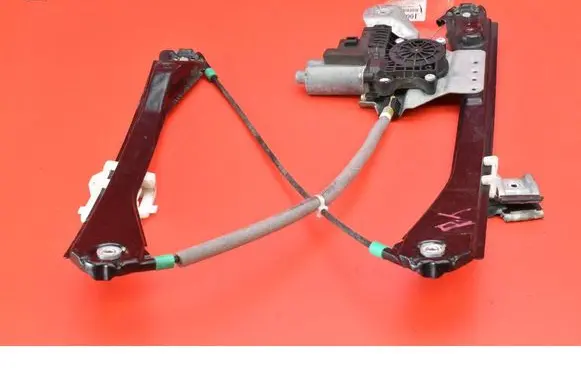 Rear door window regulator with motor