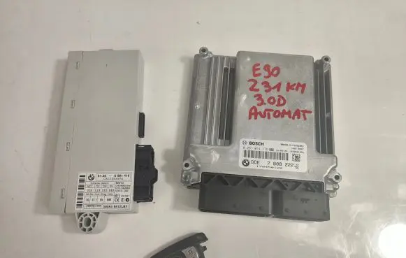 BMW X3 E83 Engine ECU kit and lock set 7808222 0281014175
