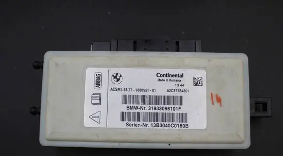 BMW X3 F25 Airbag control unit/module 9330951 A2C37764800 19330951