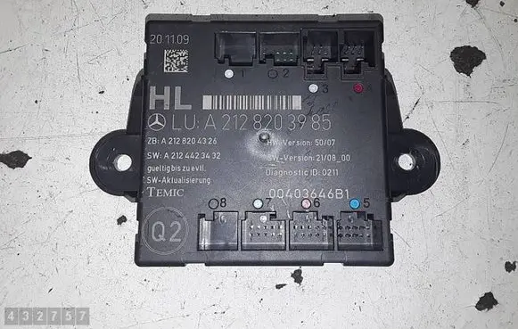 Mercedes-Benz E W212 Door control unit/module A2128203985 A2128204326 A2124423432