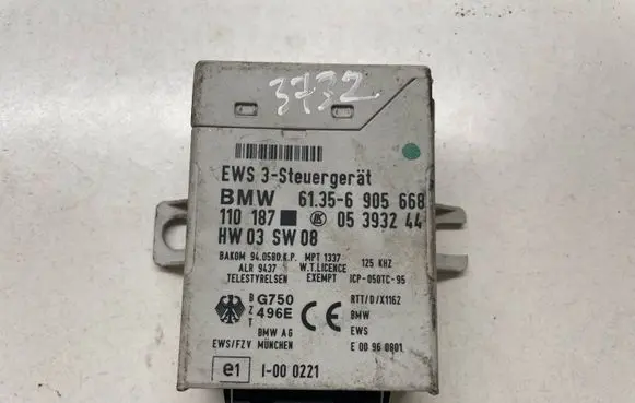 BMW X5 E53 Immobilizer control unit/module 6905668 61356905668