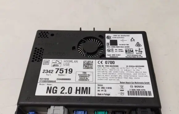 Opel Insignia A GPS navigation control unit/module 23427519