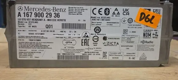 Mercedes-Benz GLE W167 Radio/CD/DVD/GPS head unit A1679002936