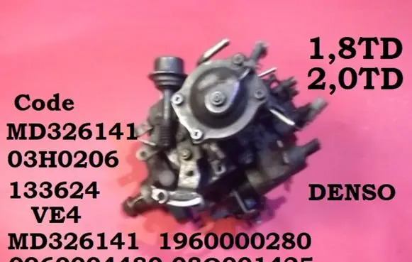 Mitsubishi Galant Fuel injection high pressure pump MD326141 1960000280