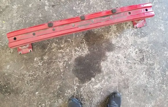 Rear bumper support beam