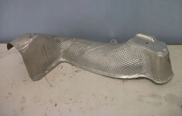 Heat shield in engine bay