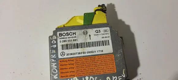 Mercedes-Benz C W203 Airbag control unit/module 2038207385 0285001881