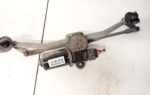 Front wiper linkage and motor