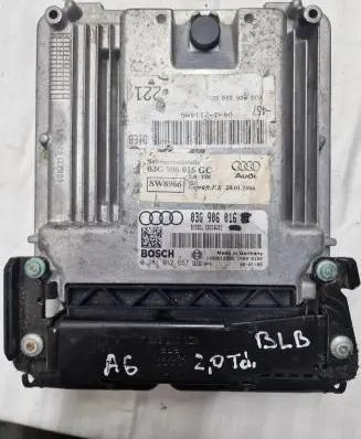 Audi A6 S6 C6 4F Engine control unit/module 03G906016HT 1039S12985 03G906016CC