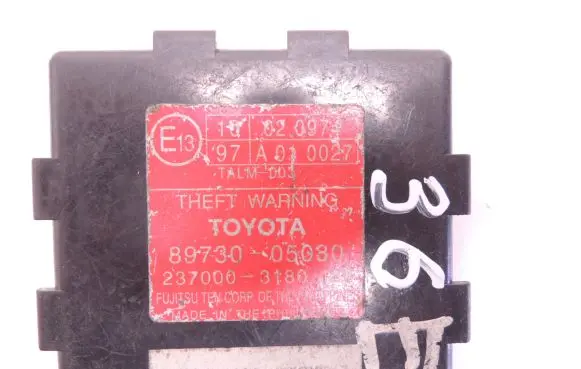 Toyota Avensis T250 Alarm control unit/module 8973005030 D36