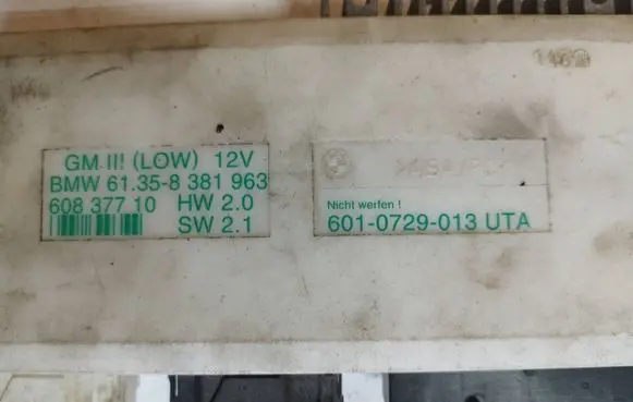 BMW 5 E39 Comfort/convenience module 6010729013UTA 61358381963