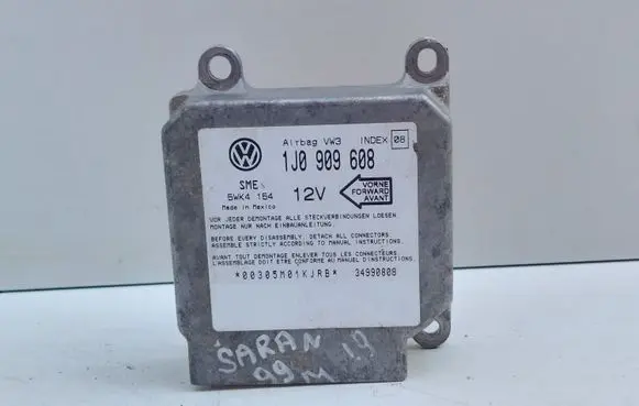 Volkswagen Sharan Airbag control unit/module 1J0909608