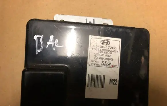 Hyundai Matrix Other control units/modules 9540017200 97RA010008 A000162