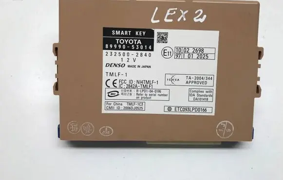 Lexus IS 220D-250-350 Keyless (KESSY) go control unit/module 8999053014 2325002840