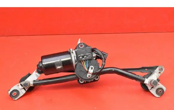 Front wiper linkage and motor