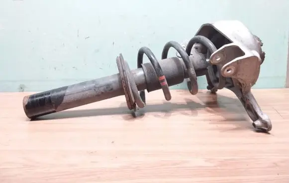 Front shock absorber with coil spring