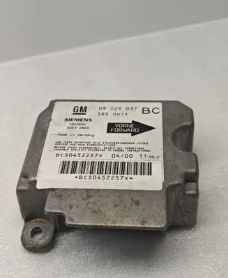 Opel Astra G Airbag control unit/module 09229037