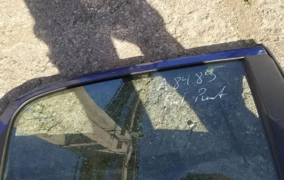 Rear door window glass