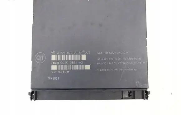 Mercedes-Benz S W221 Other control units/modules A2218702987