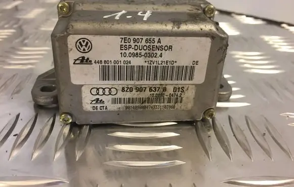 Audi A2 ESP acceleration yaw rate sensor 7E0907655A 229