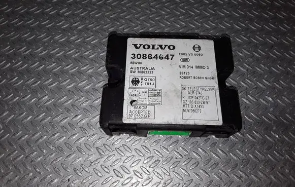 Volvo S40, V40 Immobilizer control unit/module 30864647 30862223