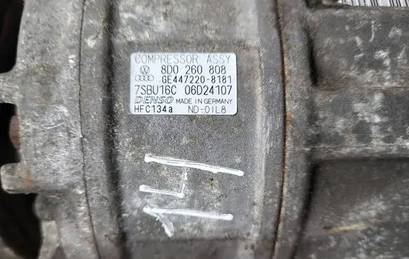 Audi A4 S4 B6 8E 8H Air conditioning (A/C) compressor (pump) 8D0260808 7SBU16C