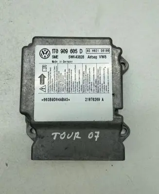 Volkswagen Touran I Airbag control unit/module 1T0909605D 21070209A 5WK43828
