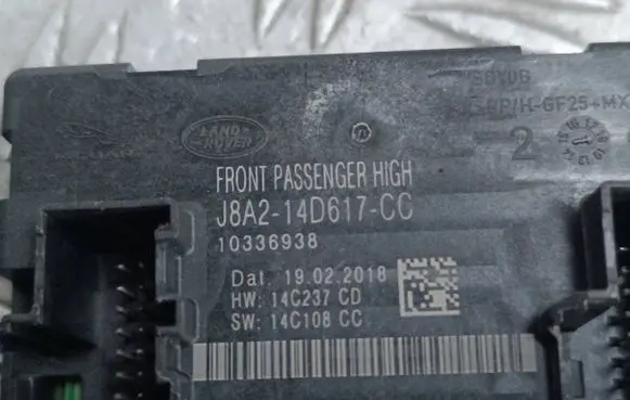 Land Rover Range Rover Velar Door control unit/module J8A214D617CC 10336938 14C237CD